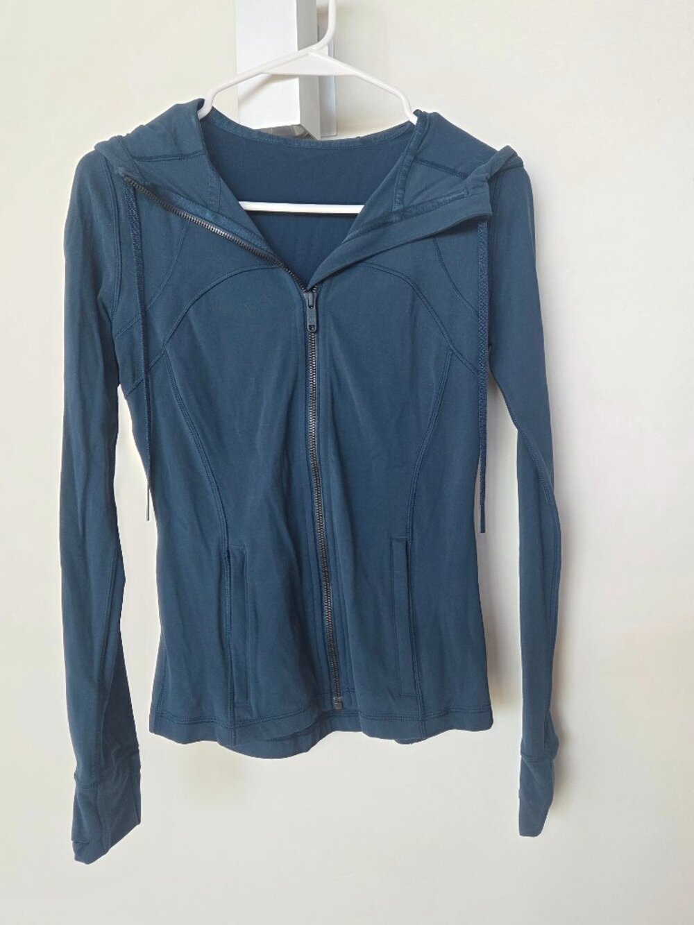 Lululemon Define Hooded Jacket Full Zip Blue Women’s Size 4 Athleisure